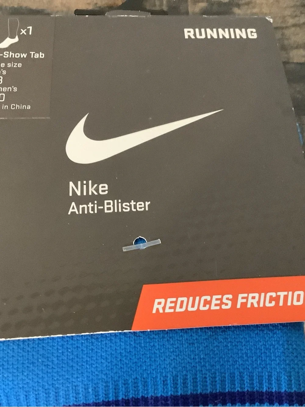 Nike anti-blister running socks NWT